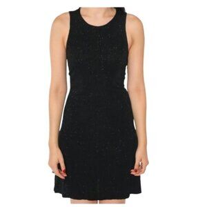 Jump Apparel Y2K Sparkle Black Sleeveless Stretch Mini Dress - LNC